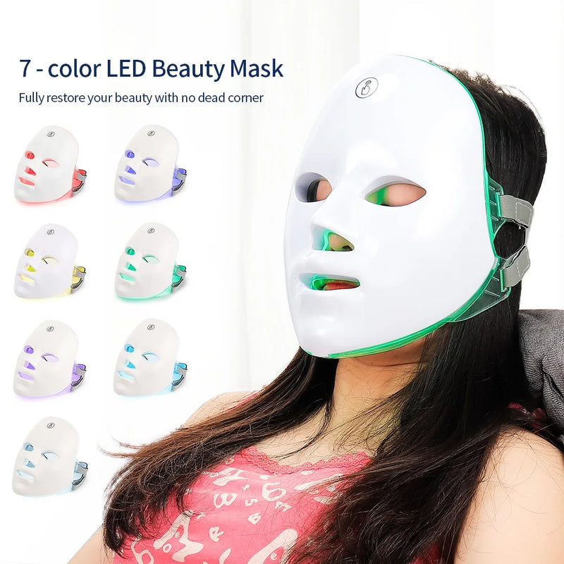 Máscara de LED para rugas e acnes