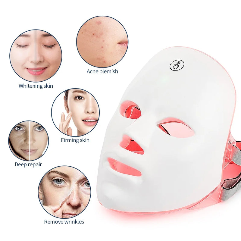 Máscara de LED para rugas e acnes